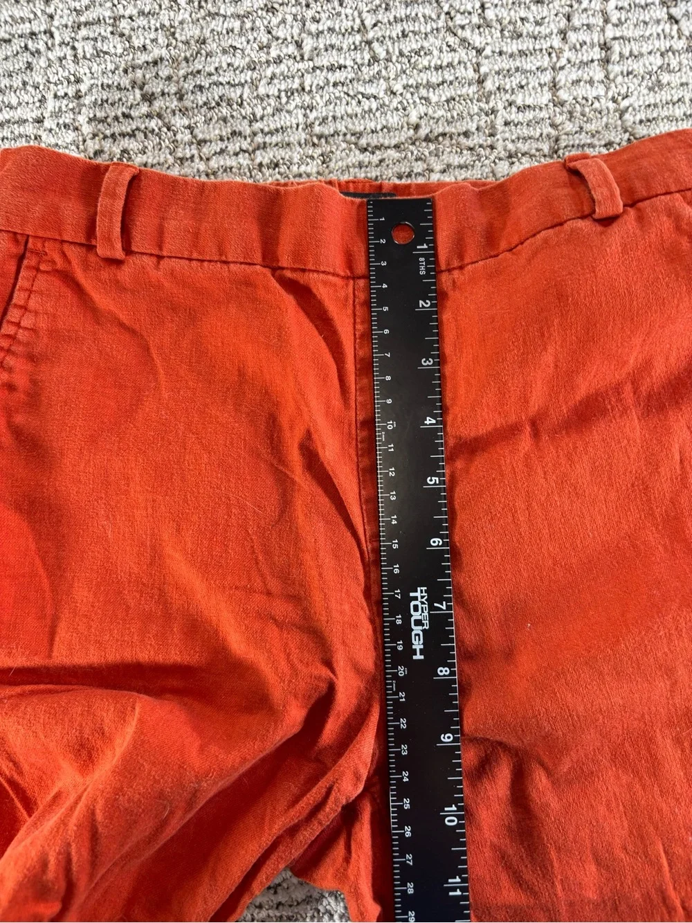 Banana Republic Women’s Size 0 Red Linen Blend‎ Rowan Wide-Leg Pants